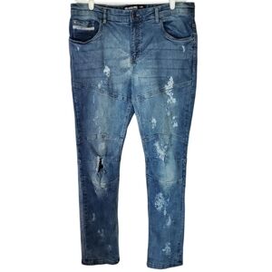 7468 * Ecko Unltd. Skinny Jeans Medium Wash Denim Size 36x30